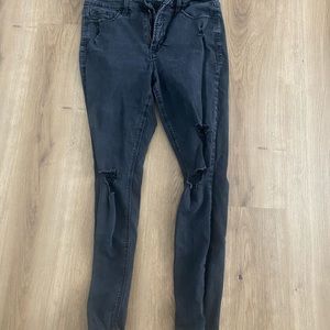 old navy black denim size 12